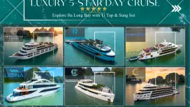 [BEST SELLER] Luxury 5-Star Day Cruise - Many Options | Explore Ha Long Bay with Ti Top & Sung Sot | Optional Round-trip Transportation | Vietnam
