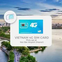 Vietnam 4G SIM Card: Pick-up at Noi Bai International Airport - With Highspeed Data and Optional Voice Call / SMS | Hanoi