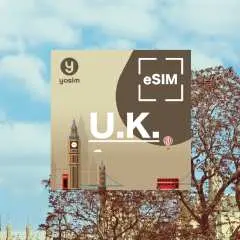 [50% Off] UK eSIM Card | Daily Data/High-Speed ​​Total | Dual Networks (EE/O2) | ChatGPT Supported