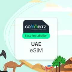 【Commbitz】UAE eSIM | แผนข้อมูลรวม 3-50GB