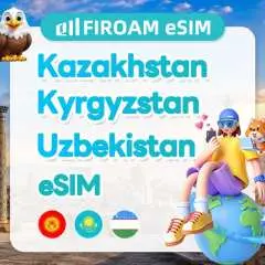 [ ลด ส่วนลด 50%] eSIM เอเชียกลาง | เครือข่าย 5G, eSIM 1-60 วัน | รองรับ ChatGPT และ TikTok | คาซัคสถาน,คีร์กีซสถาน,อุซเบกิสถาน