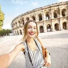 Nimes: Ancient Roman Arena Ticket & Old Town Audio Tour|France