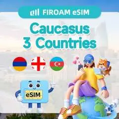 eSIM คอเคซัส | อินเทอร์เน็ตความเร็วสูง 5G/4G | รองรับ ChatGPT / TikTok | ใช้งานได้ทั่วประเทศจอร์เจีย / อาร์เมเนีย / อาเซอร์ไบจาน