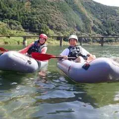 [Kochi, Niyodo River] Niyodo River Packrafting! A refreshing tour! Lie down on the boat and take a deep breath. The rapids along the way are thrilling! Photos are a free gift.