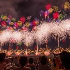 Nagaoka Fireworks Festival Day Trip Bus Tour | Includes Reserved Seating (Paid) - One of Japan's Three Great Fireworks Festivals - Departing from Nagoya