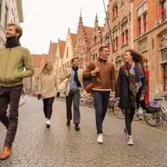 Roundtrip transportation from Paris to Bruges