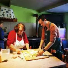 Private Cooking Class with Le Mamme del Borgo with Transfer from Taormina