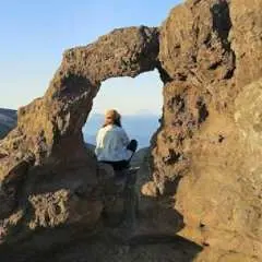 Trekking through volcanic landscapes on Vulcano Island