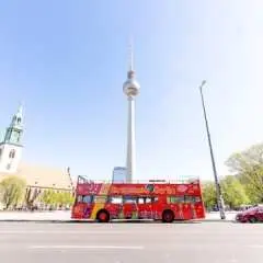 Berlin Red Sightseeing hop-on hop-off 24 or 48h bus