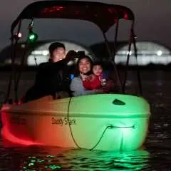 San Diego: Night Date Glow Pedal Boat with Downtown Views|United States