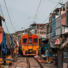 Bangkok, Thailand | Day Trip by Private Private charter car to Surrounding Areas | Damnoen Saduak Floating Market, Railway Market, Little Maldives Cafe