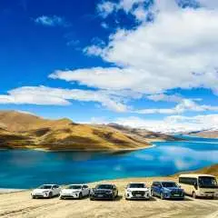 Private charter car for a day trip to Yamdrok Lake