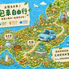 [Take a Mushroom Private charter car in Japan by Chartered Car!] Customized Day Trip to Tokyo/Osaka/Nagoya/Hokkaido/Kyushu | Embark on an Adventure with Little Elves