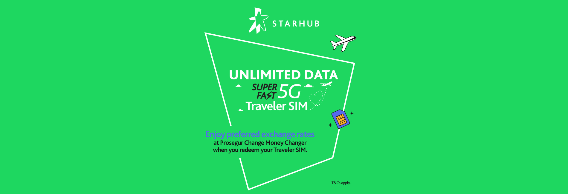 新加坡｜StarHub 5G SIM 卡／eSIM｜可选EZ-Link 交通卡（新加坡机场取件） - KKday