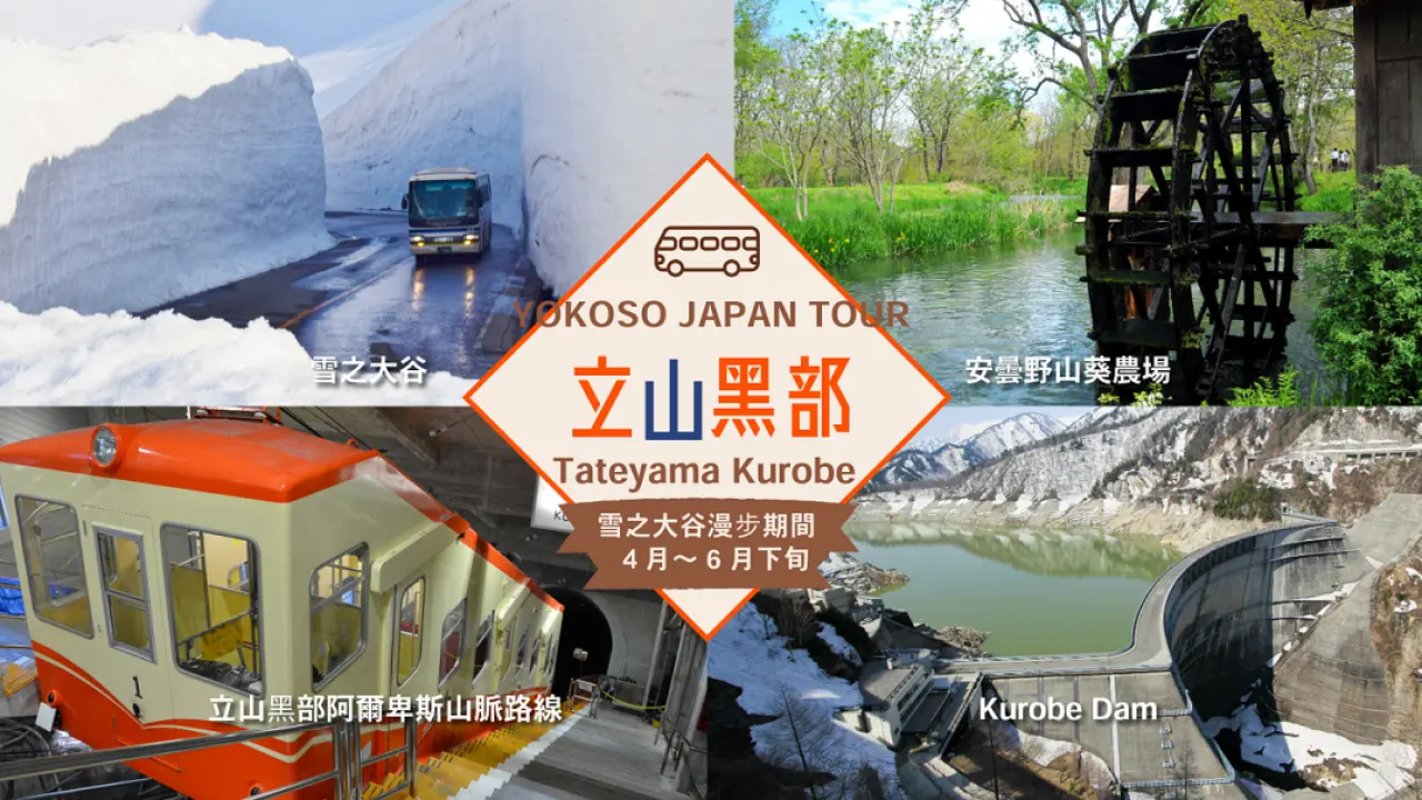 [Limited time] Tateyama Kurobe Alpine Route 2-Day Tour | Travel through Japan's Azumino & Tateyama Kurobe Alpine Route & Tateyama Snow Corridor (April 15th to June 25th) | (Depart from Osaka/Kyoto)