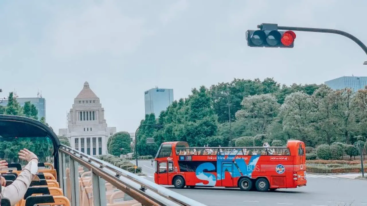 SKY HOP BUS Sightseeing Bus | One-day pass/two-day pass unlimited rides (free to get on and off in Tokyo)