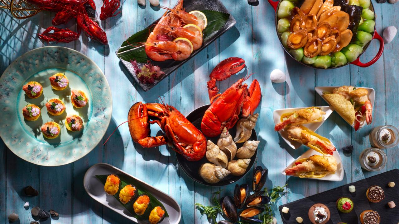 InterContinental Grand Stanford Hong Kong: Café on M|"Seafood Market" Lunch Buffet|"King Crab • Sea Urchin" Dinner Buffet"|Hotel Buffet 2024
