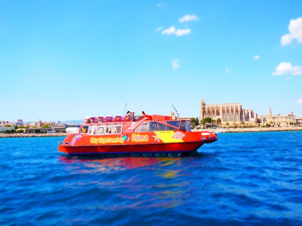 Palma de Mallorca hop-on hop-off bus and boat tour with combo option