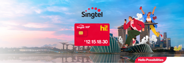 シンガポール シングテル(Singtel)hi!Tourist  4G / 5G SIMカード