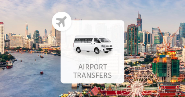 บริการรถรับ-ส่งส่วนตัว: สนามบินดอนเมืองหรือสุวรรณภูมิไป / กลับจากโรงแรมในเขตเมืองกรุงเทพฯ ปทุมธานี พัทยา เขาใหญ่ หัวหิน ชะอํา อยุธยา ระยอง และกาญจนบุรี
