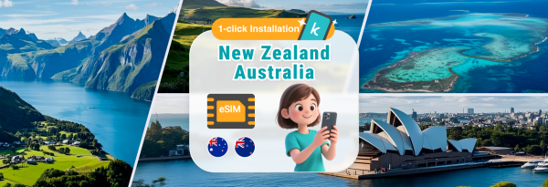 [Southern Hemisphere Travel Essential 50% OFF] New Zealand & Australia Universal eSIM | Supports Multiple AI Apps | Selected Plans Include Voice Calls