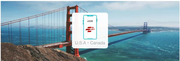 US・Canada SIM Card|Daily Data/Total eSIM