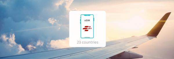 Four continents multi-country combination network card|1/3/5/10GB total eSIM