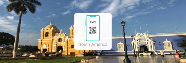 남미 무제한 데이터 eSIM - 500MB/일 최대 10GB 고속 데이터