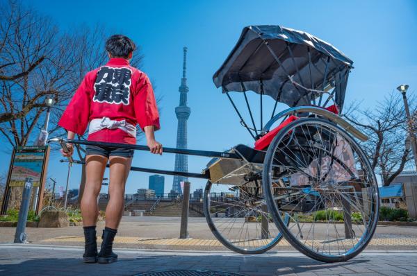 人力車体験予約 寺社仏閣開運60分コース(東京 浅草)