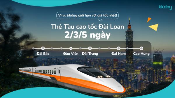 Thẻ Du Lịch Taiwan High Speed Rail (THSR) 2 Ngày & 3 Ngày | Chỉ Dành Cho Du Khách Quốc Tế