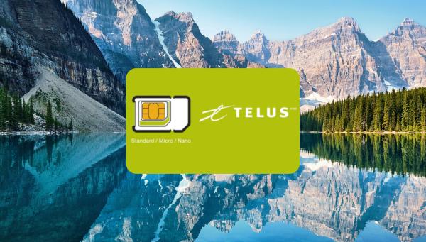 Canadian SIM Card|Canada Telus Telecom 4G/5G Total capacity 8GB-30GB/7 days-30 days Internet + calls|Taiwan delivery
