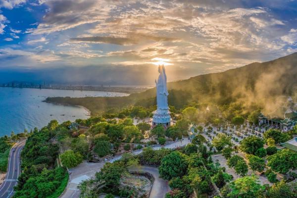 Check-out Tour  8 Hours | Pick up Hotel - Lady Buddha/ Son Tra Marina - Da Nang Cathedral - Healthy Spa - Dinner - Lotte Mart/Go! Bic C - Drop off Airport | Vietnam