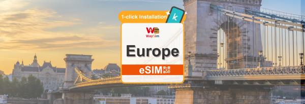 [25% Off] European eSIM Card | Multi-country European eSIM Daily High-Speed/Unlimited Data Plan