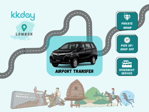 往返龙目岛国际机场 (LOP) 的私人接送服务,搭乘快艇前往吉利群岛 | 印度尼西亚