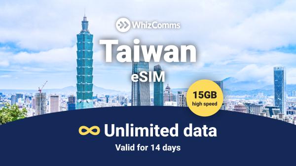 eSIM Đài Loan|14 ngày 15GB tốc độ cao eSIM du lịch Đài Loan|Được cung cấp bởi Singtel