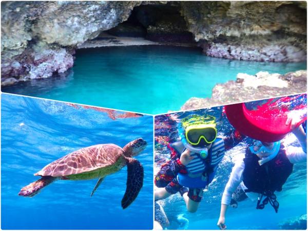 Half-day snorkeling in the Blue Cave with transfers from southern hotels and free photo data (Ishigaki Island, Okinawa)