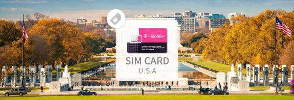 北美三國網卡|T-Mobile 美國吃到飽上網卡(加拿大、墨西哥共用5GB)|台灣寄送、桃園機場領取