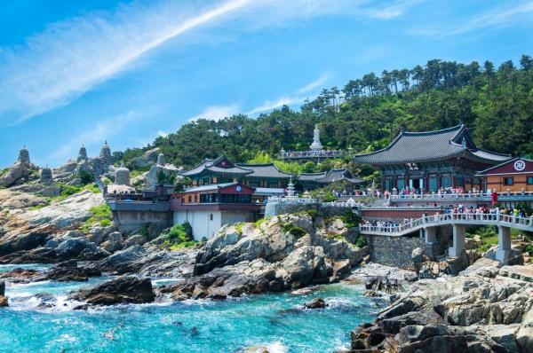 釜山近郊1日ツアー 海東龍宮寺+海雲台ビーチ+釜山タワー+ジャカルチ市場|日本語ガイド・ホテル送迎・昼食付き