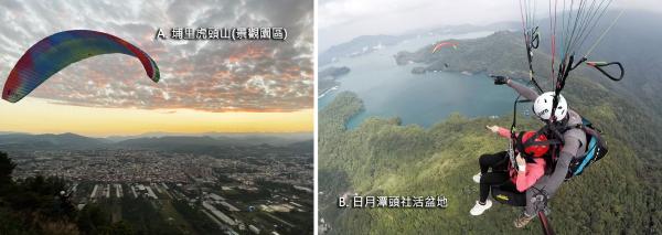 台灣南投|埔里 / 日月潭飛行傘體驗|含全程攝影 / 照片