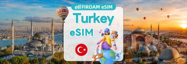 [50% Off% Off] Turkey eSIM | 5G/4G network eSIM for 1-60 days | Supports ChatGPT and TikTok