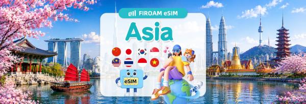 eSIM | 5G Network in Multiple Asian Countries (January 1-30) | Supports ChatGPT/Gemini/TikTok in China, Japan, South Korea, Singapore, Malaysia, Thailand, Vietnam, and Other Countries