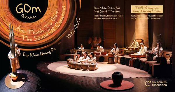 GOmショー鑑賞チケット レッドスカーフ劇場(ベトナム ハノイ)