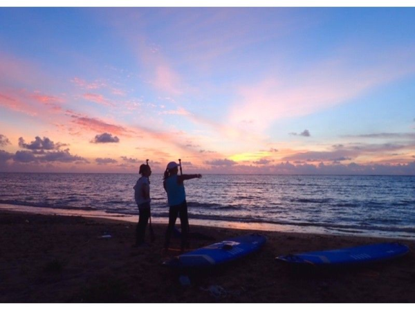 [Okinawa, Ishigaki Island] Enjoy a fulfilling day with sunrise SUP yoga ♪ Receive a gift of photos taken with your GOPRO ♪