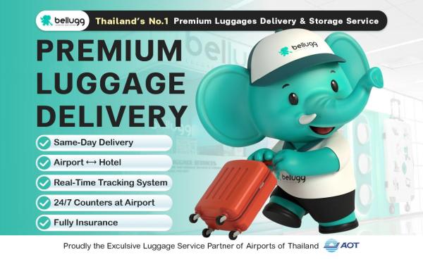 Bellugg Luggage Delivery Service: Bangkok Airports & Hotels | Thailand