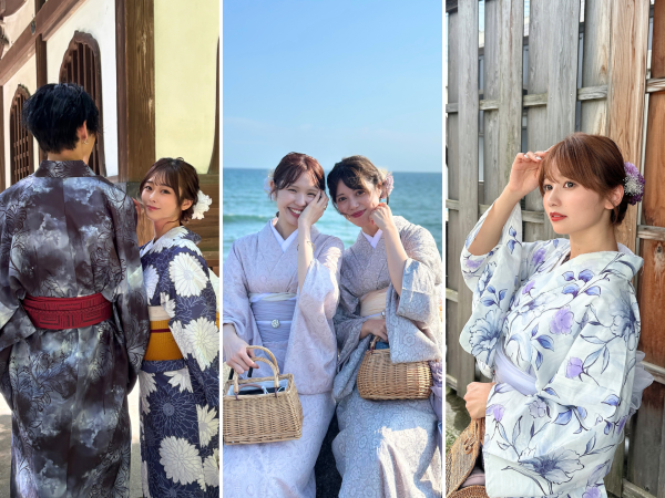 คามาคุระ ประเทศญี่ปุ่น | ประสบการณ์เช่ากิโมโนยอดนิยม (ให้บริการโดย Rinka Kimono)