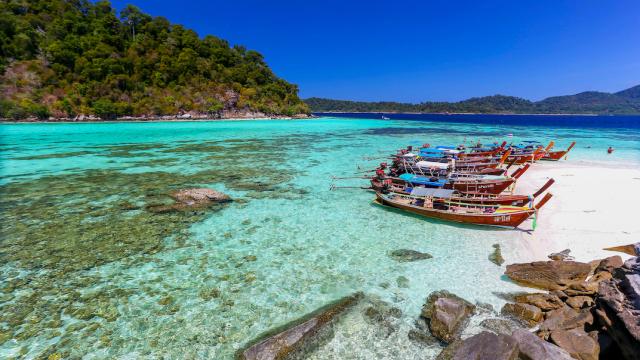 Koh Lipe 7 Islands Inside & Outside Zone Private Longtail Boat + Exclusive GoPro Camera Service
