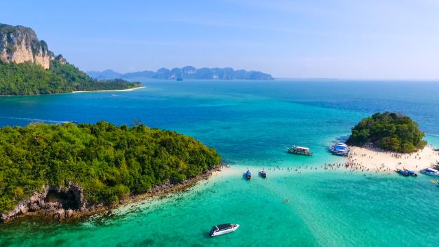 4 Krabi Islands Day Tour by Speedboat or Longtail Boat | Thailand