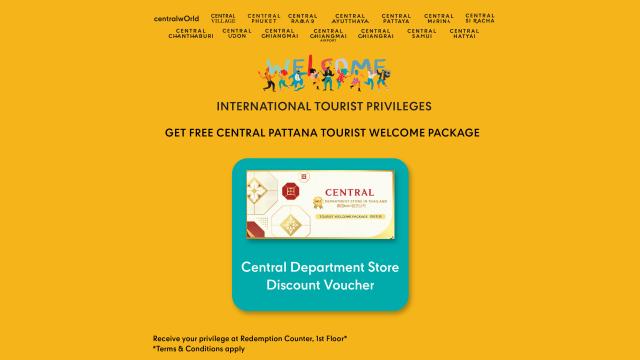 Central Shopping Centers Tourist Welcome Package | Thailand