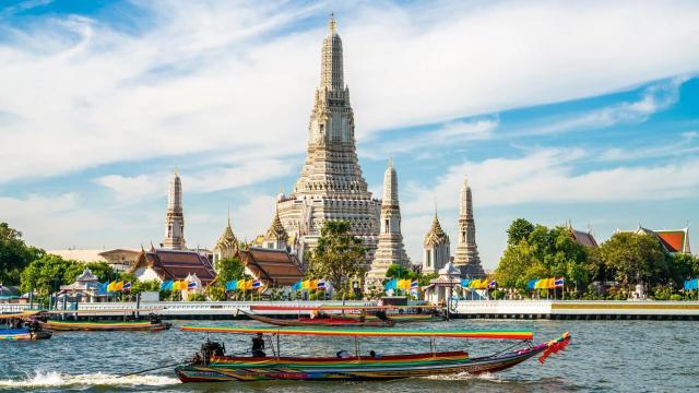 Bangkok Wat Arun, Wat Paknam, and Grand Palace Canal Longtail Boat Sightseeing Tour | Thailand