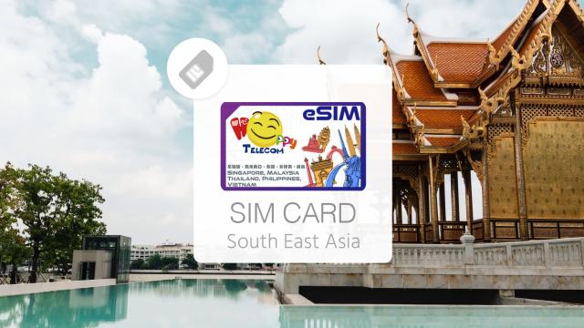 【Autumn and Winter Promotion 30% off for 2 pieces】Network card for five Southeast Asian countries|500MB/1GB daily 500MB/1GB network card eSIM for five Southeast Asian countries